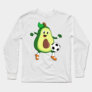 Avocado at Soccer Sports Long Sleeve T-Shirt